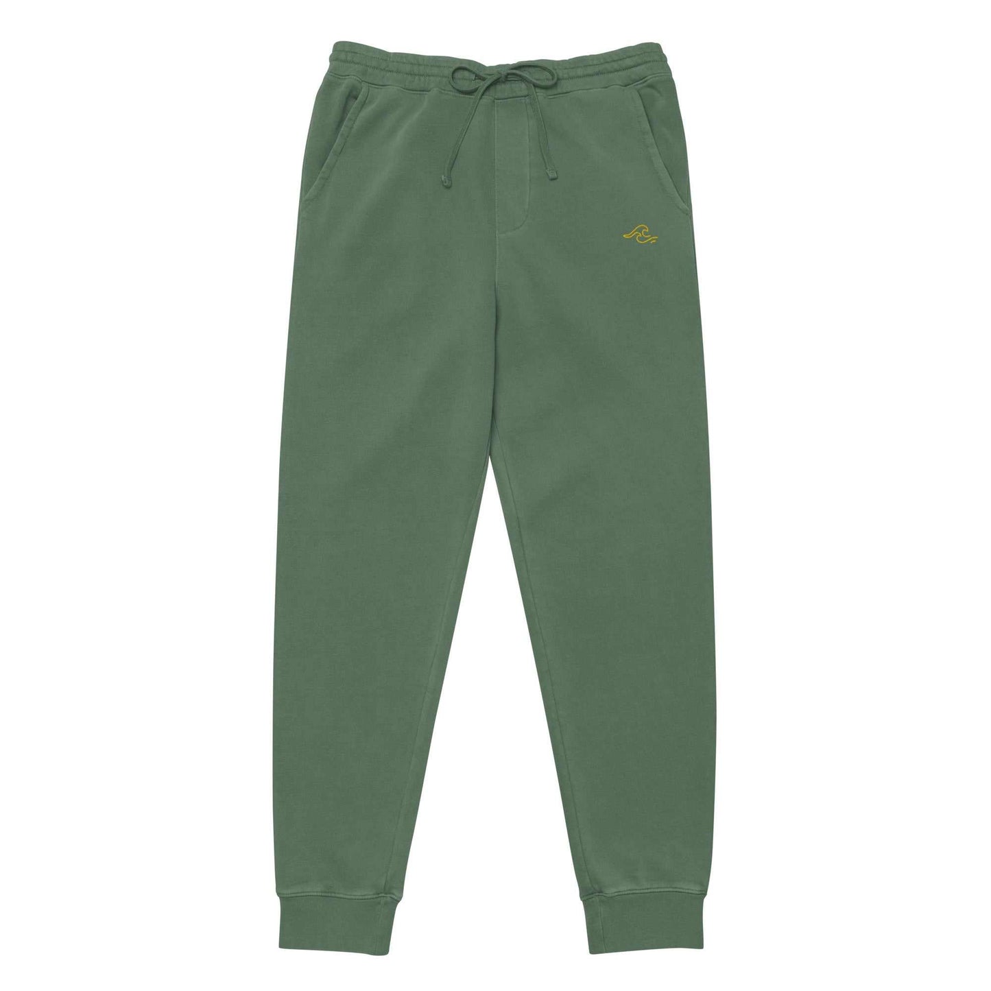 Comfort Swell sweatpants with tropical-themed designs and elastic waistband.