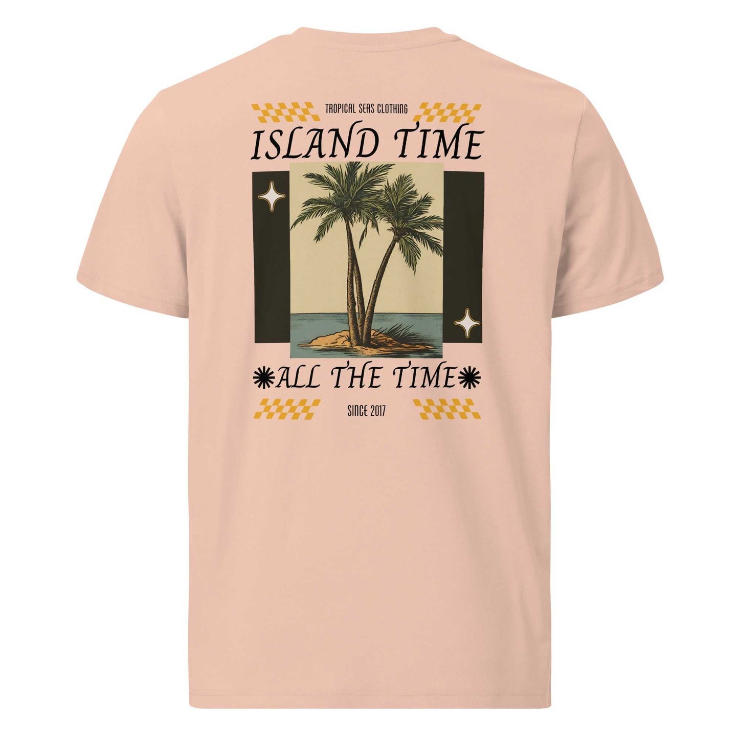 Island Time Organic Cotton T-Shirt – Embrace Comfort and Style with Tropical Seas Clothing - MENLL