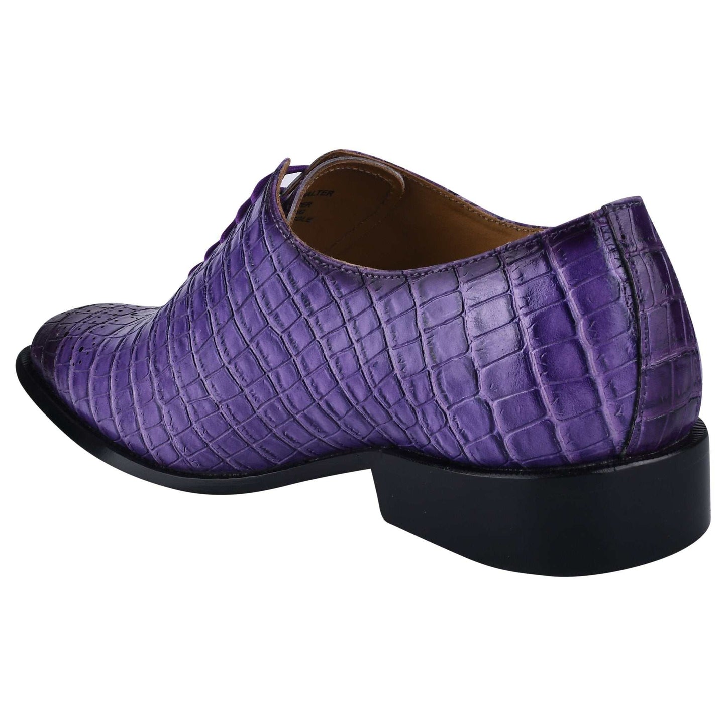 Walter Small Croco Leather Lace up Oxford Dress shoes - MENLL