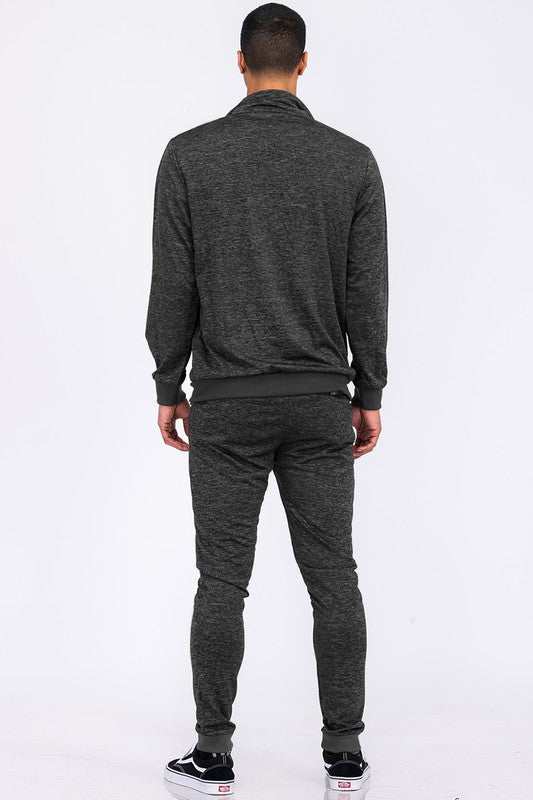 MARBLED TRACK JACKET - MENLL