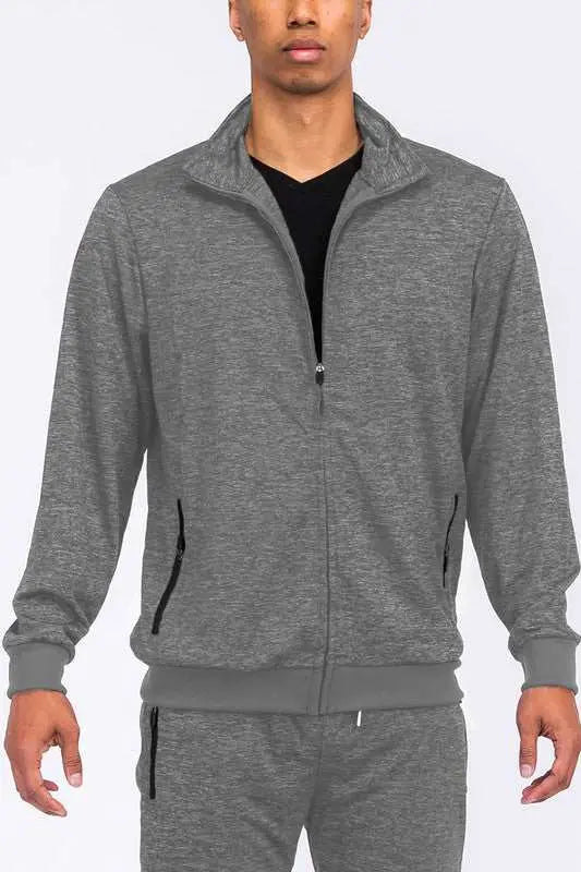 MENLL Men's Track Jacket - Back View