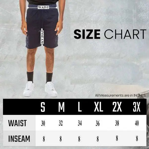 MENLL Heathered Slub Shorts Men's Casual Lightweight Shorts - Comfy Fit by MENLL