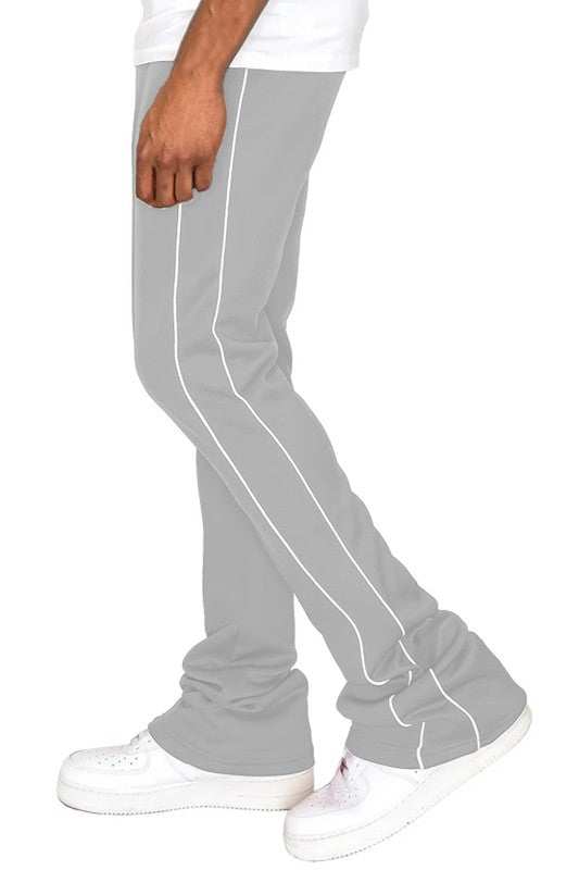 Mens Side Pipe Stacked Flare Pants - MENLL
