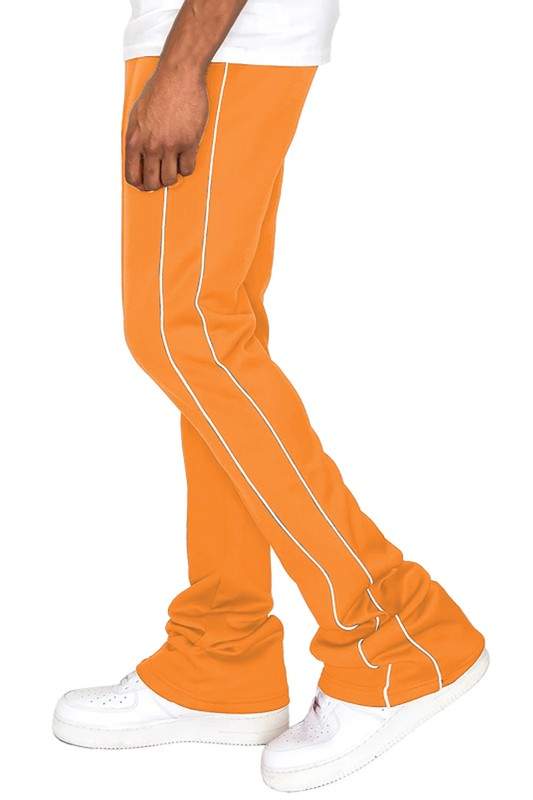 Mens Side Pipe Stacked Flare Pants - MENLL