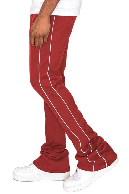 Mens Side Pipe Stacked Flare Pants - MENLL