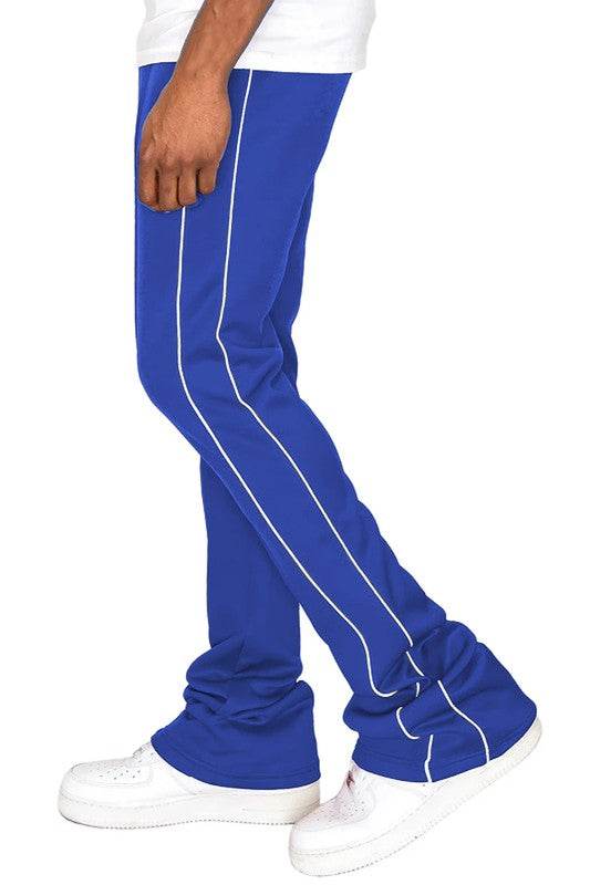 Mens Side Pipe Stacked Flare Pants - MENLL