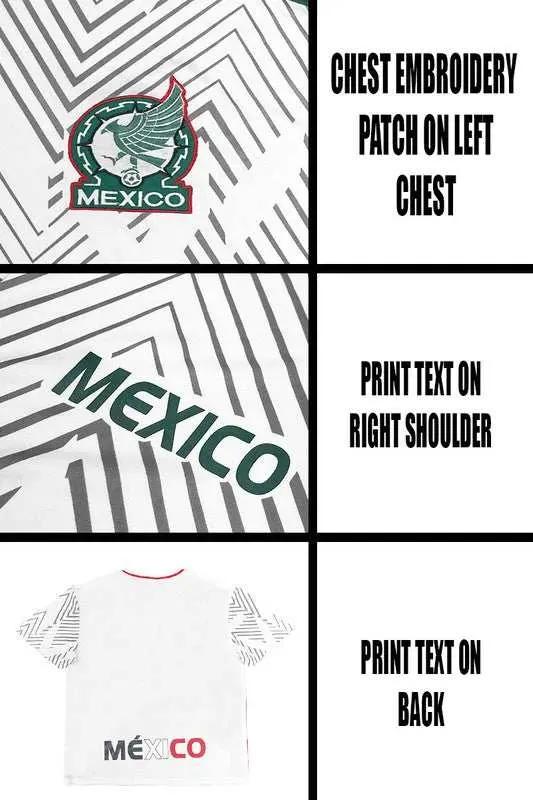 UNISEX MEXICO TEAM WORLD SOCCER JERSEYS TOP - MENLL