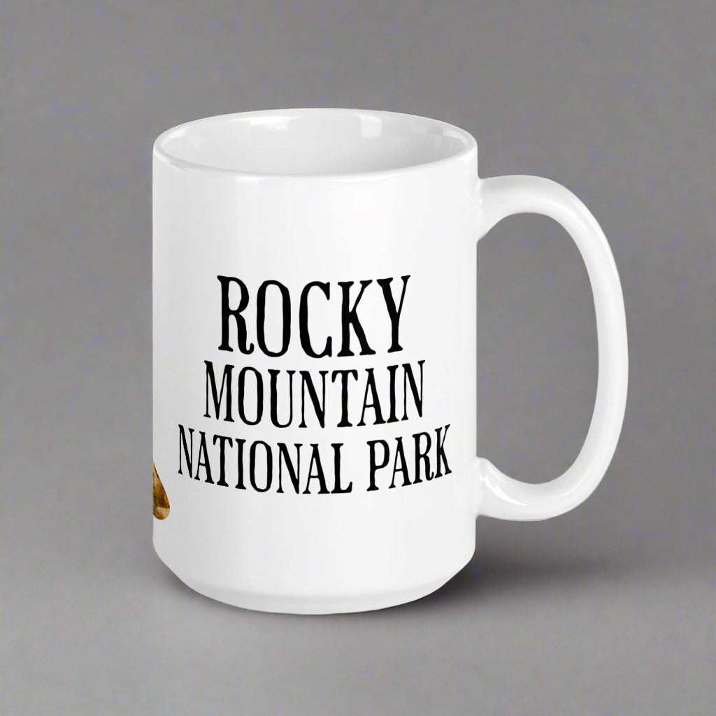 Rocky Mountain National Park Marmot Mug 11oz, 15oz, and 20oz, Mega Mug - MENLL