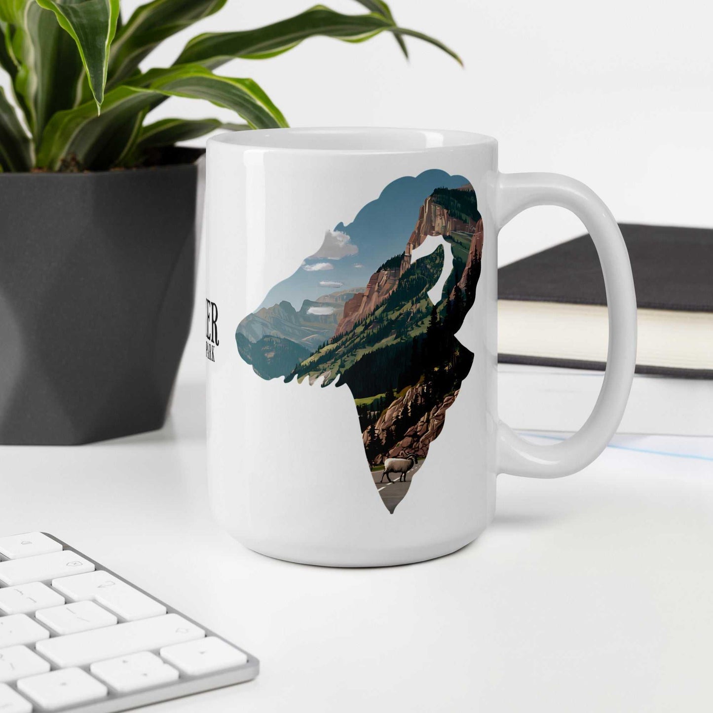Glacier National Park Big Horned Sheep Mug 11oz, 15oz, 20oz - MENLL