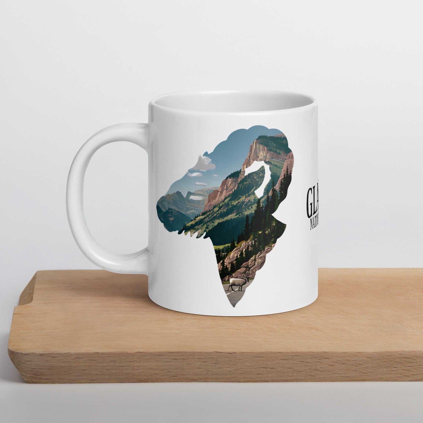 Glacier National Park Big Horned Sheep Mug 11oz, 15oz, 20oz - MENLL
