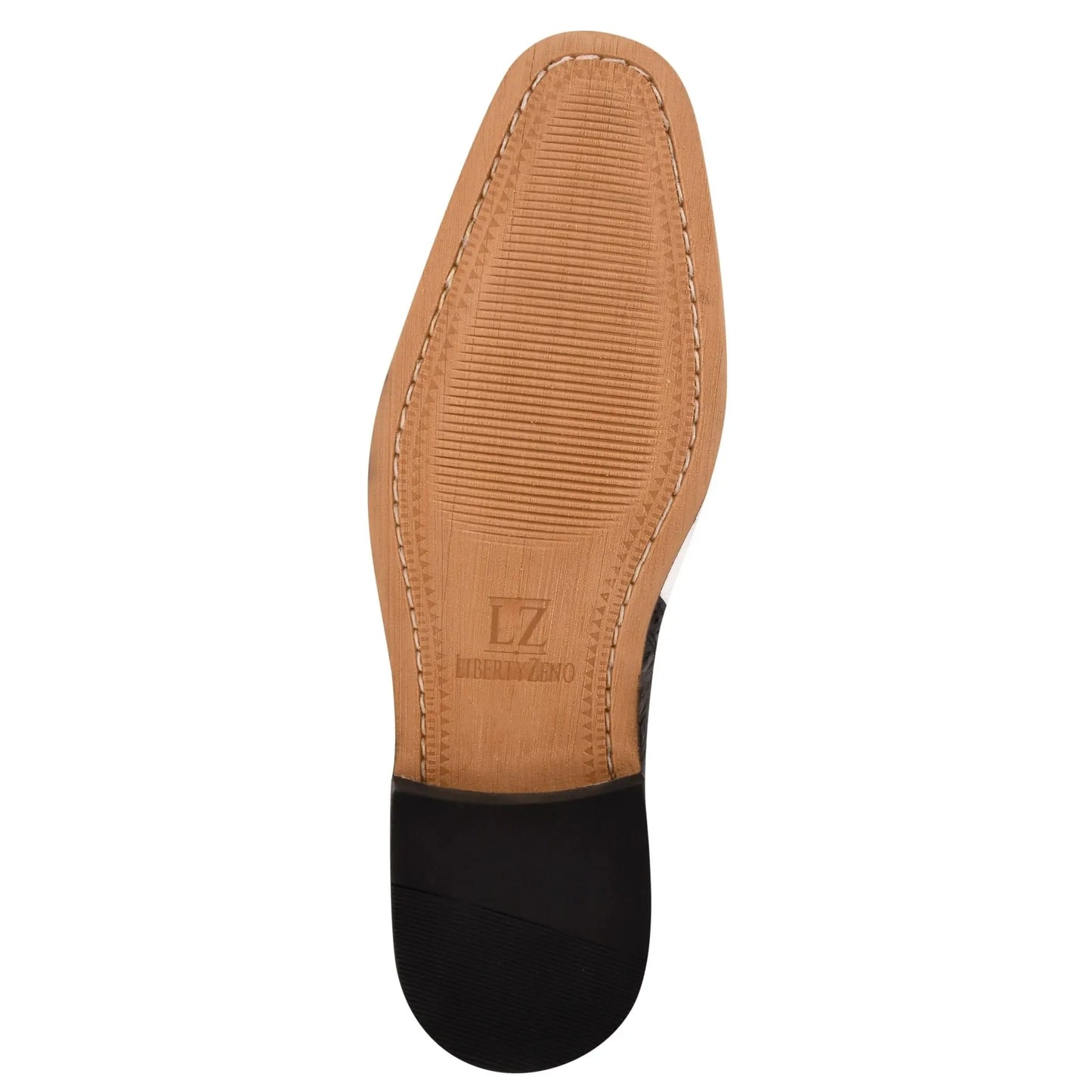 Leather Wallet - Two-Toned Lizard Ostrich Print - Genuine LIBERTYZENO