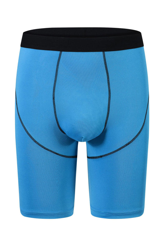 Men's Floral Yarn Contrast Line Breathable Boxer - MENLL