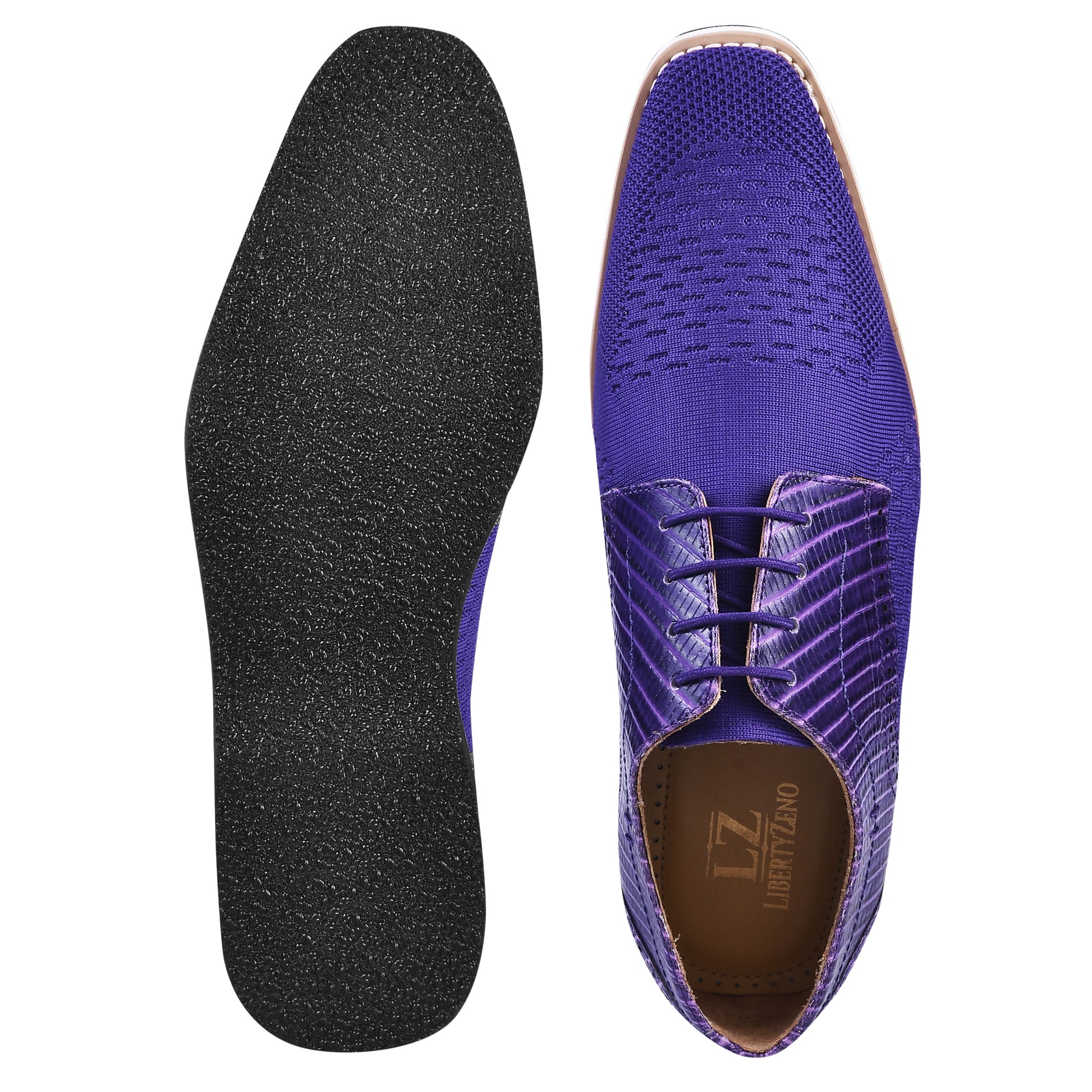 Accessories - Gutta Lizard Print Leather Textile Casual Sneakers LIBERTYZENO