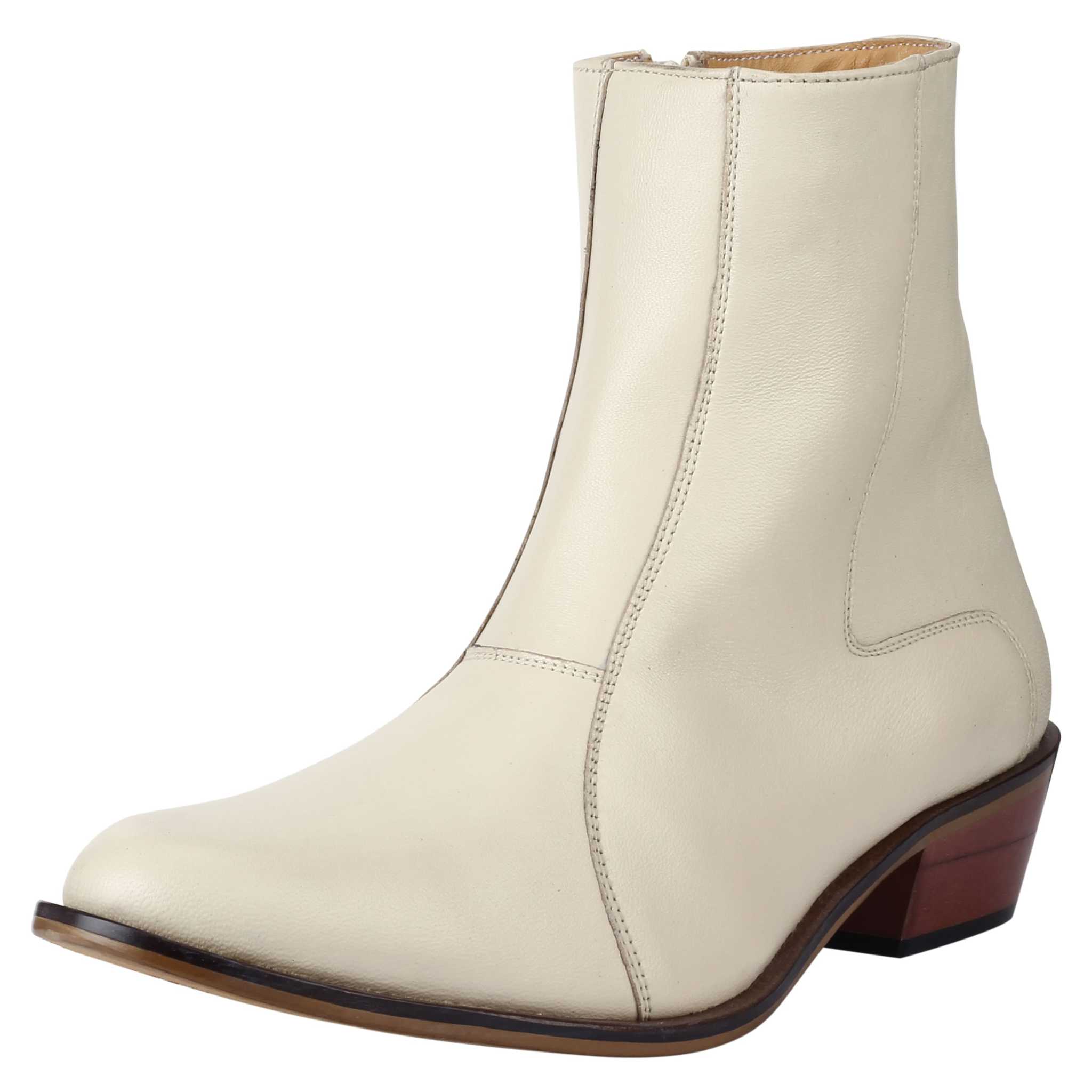 Jazzy Jackman Leather Ankle Length Boots for Men - MENLL