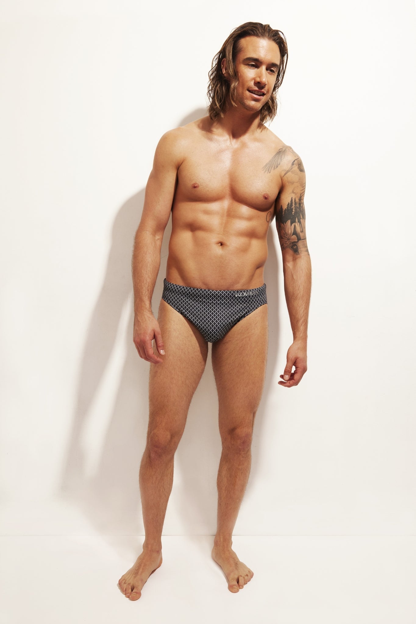 Shorts - Stallion Swim Brief - Logo Print KovarX