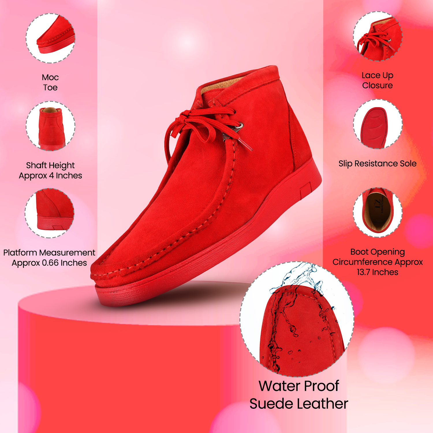 Dresses - HAMARA JOE Colorado Suede Leather Chukka Casual Boots for Me LIBERTYZENO