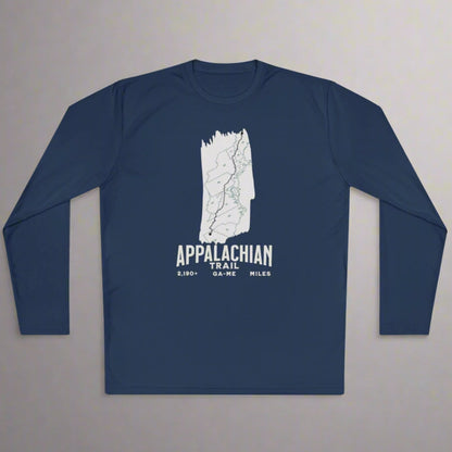 Appalachian Trail White Blaze Unisex Long Sleeve Performance Shirt