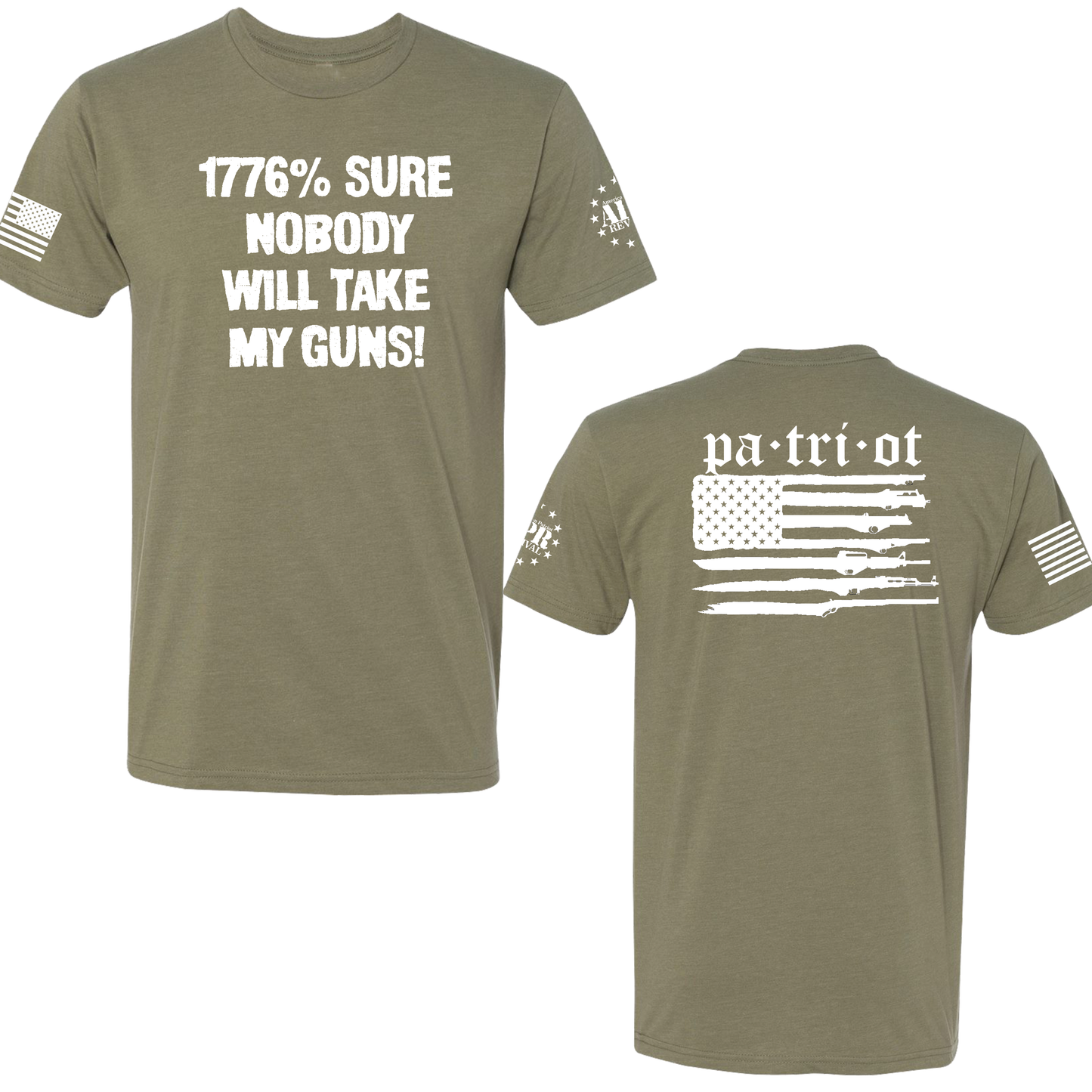 T-Shirts - 1776% Sure American Patriot Revival