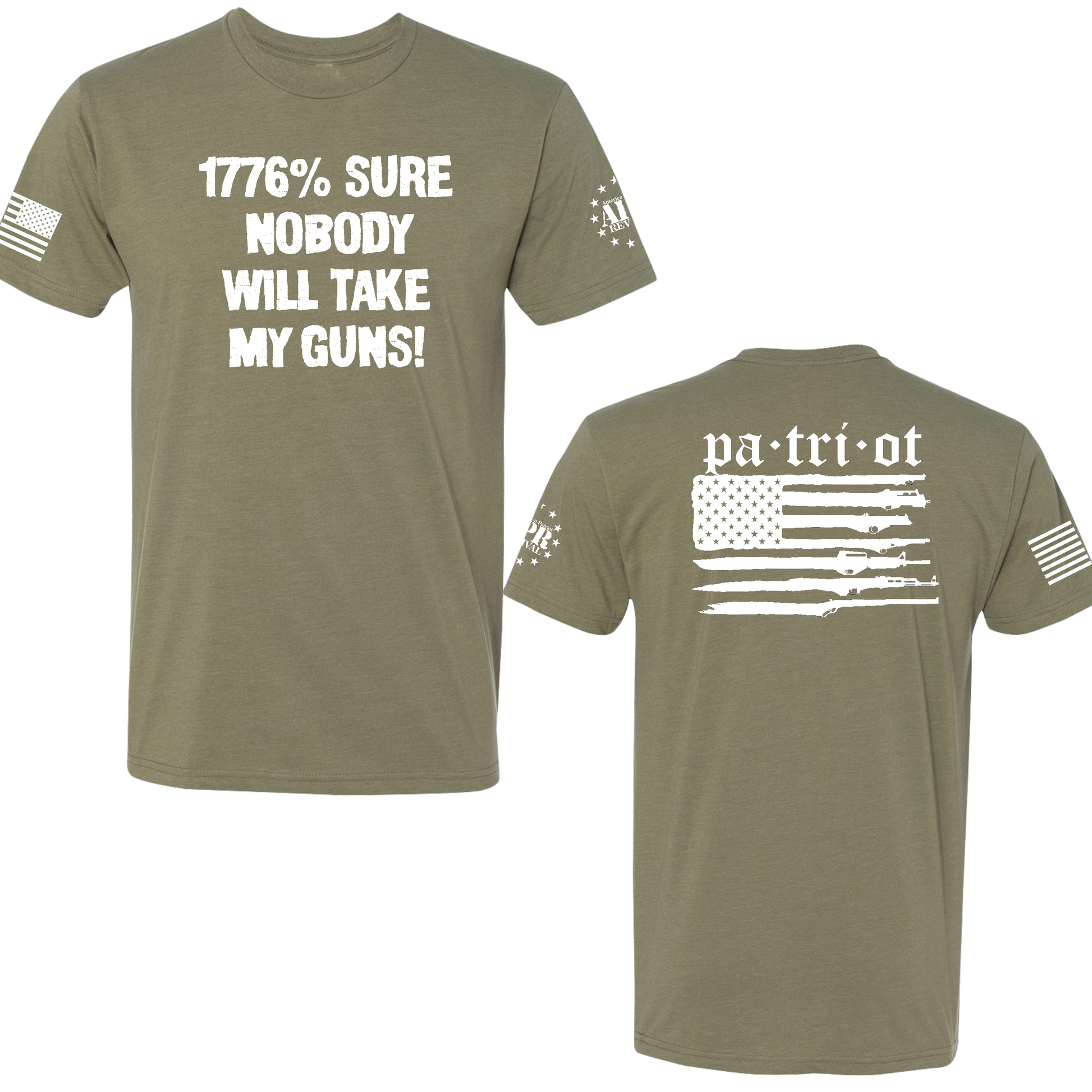 T-Shirts - 1776% Sure American Patriot Revival