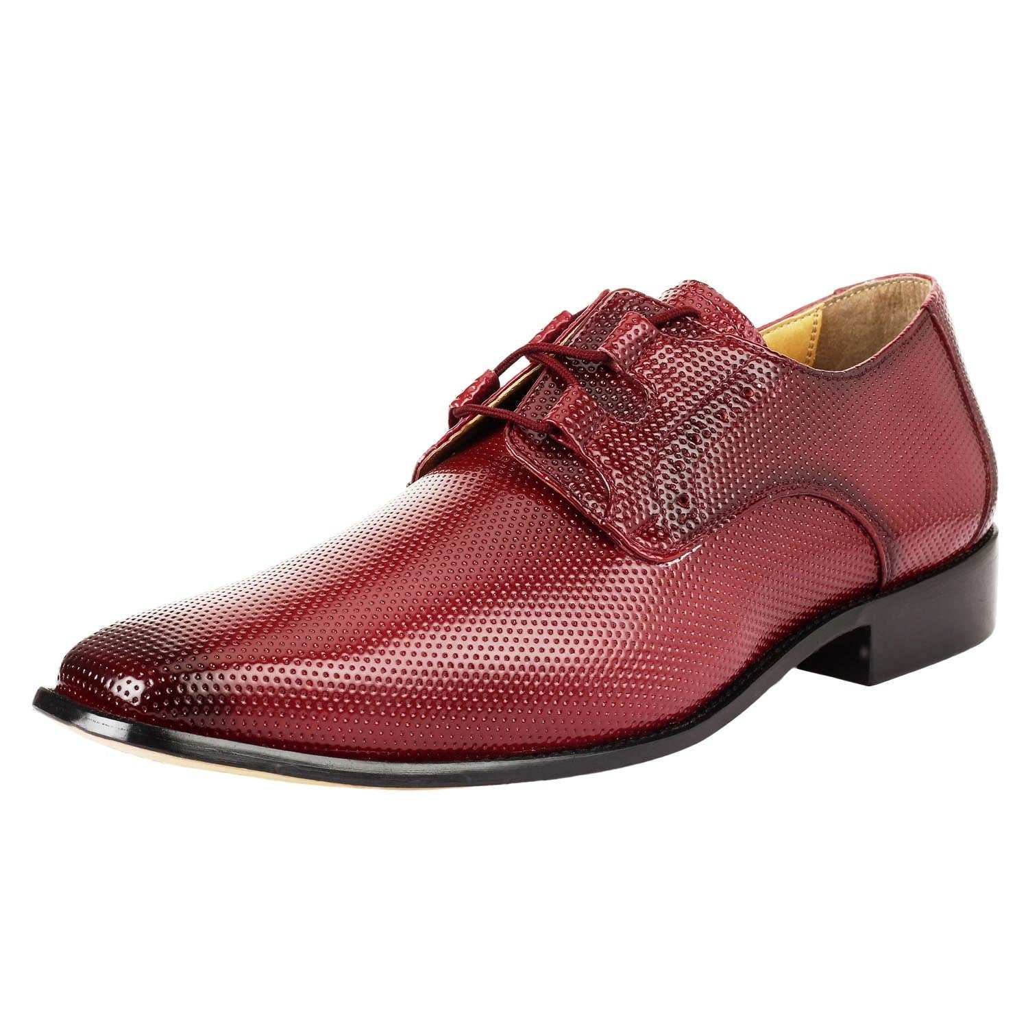 Blacktown Genuine Leather Oxford Style Lace-Up Dress Shoes For Men - MENLL