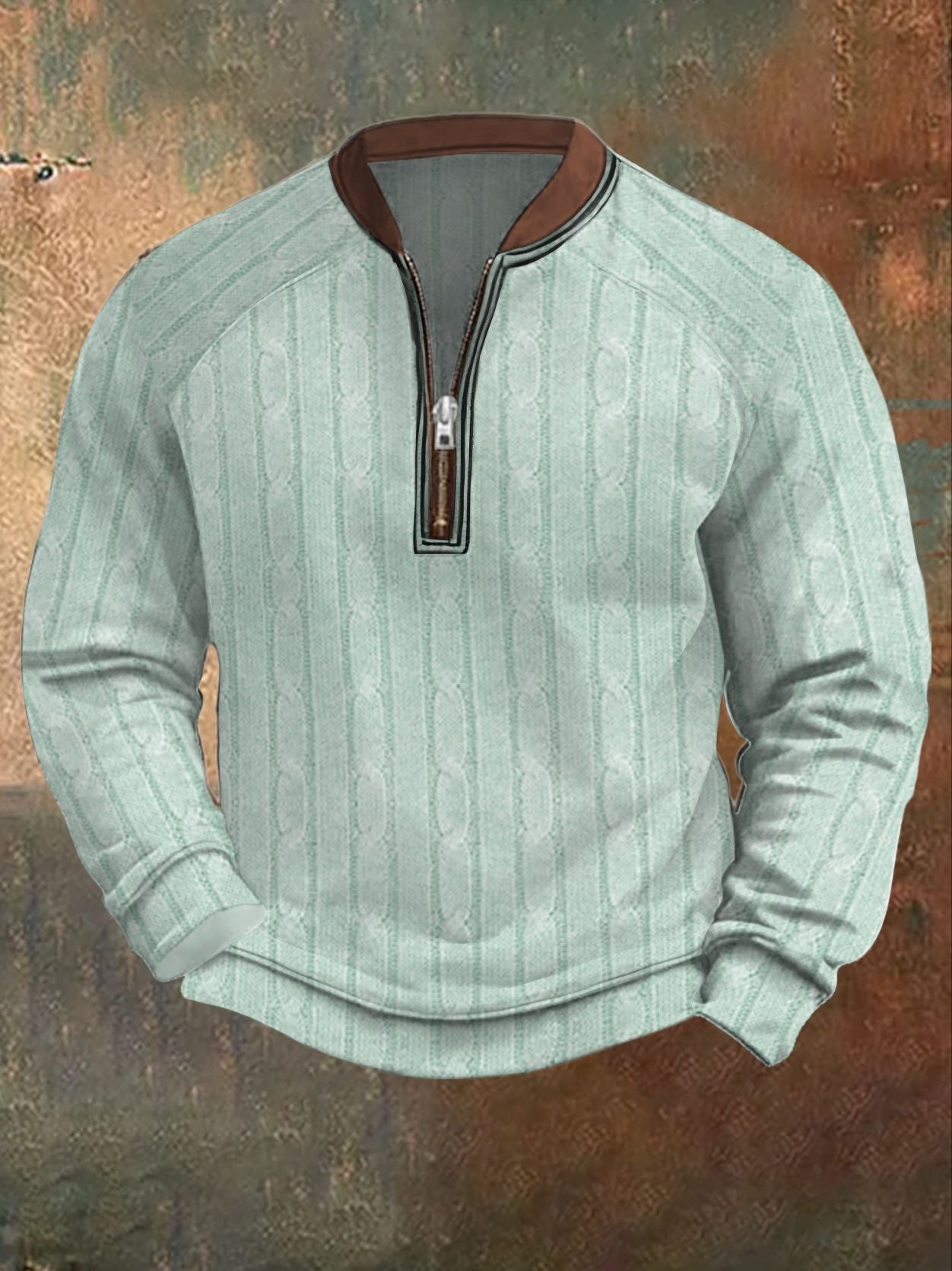 MENLL Slim Fit Hoodie Autumn Winter Men's Digital Print Comfortable Top