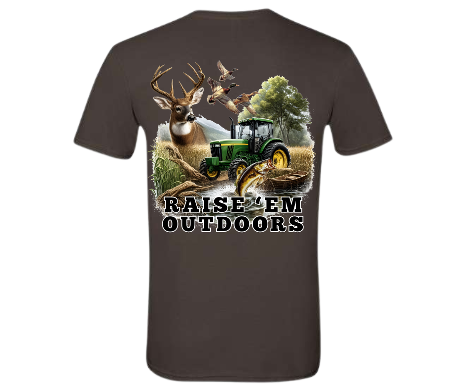Raise 'Em Outdoors Tee County Line Company