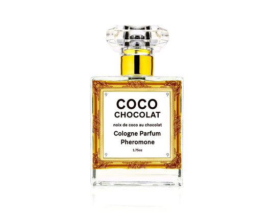 COCO CHOCOLAT high potency pheromone cologne bottle.