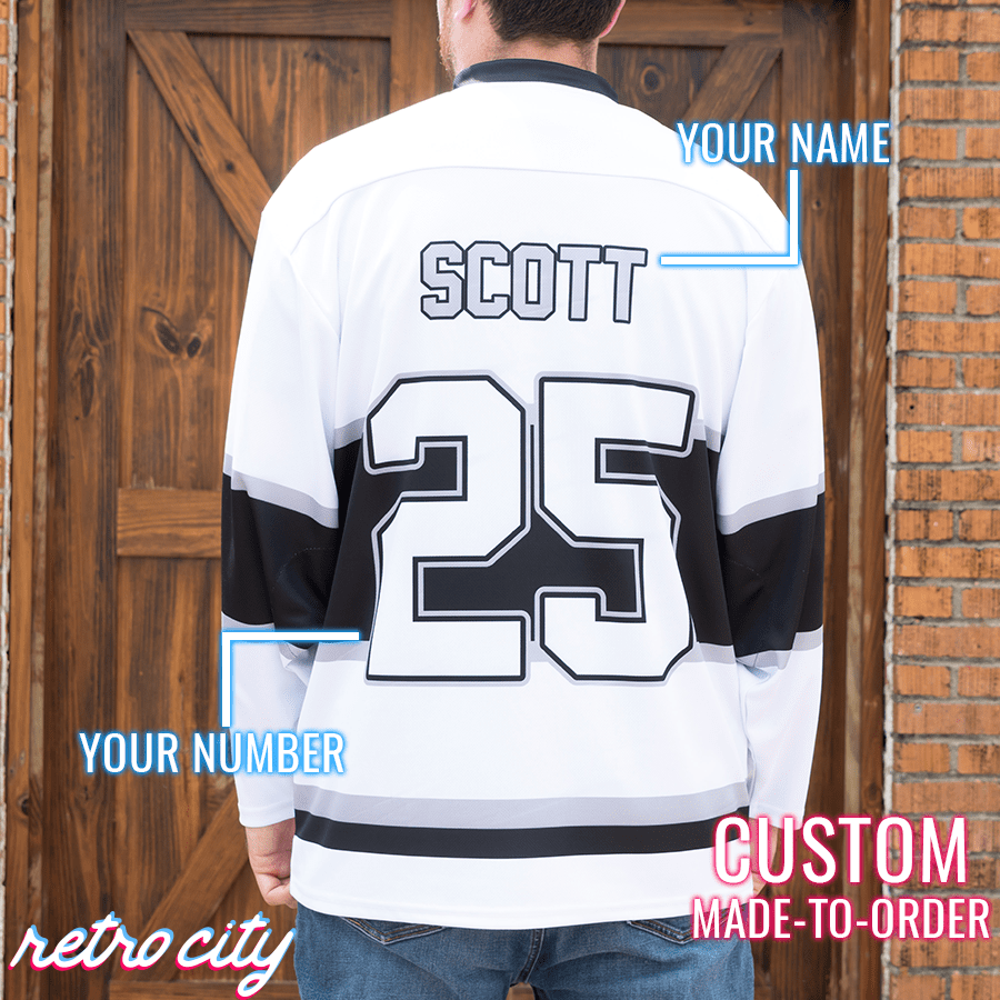 Retro City Threads Dunder Mifflin 'The Office' Custom Hockey Jersey - Alternate Angle
