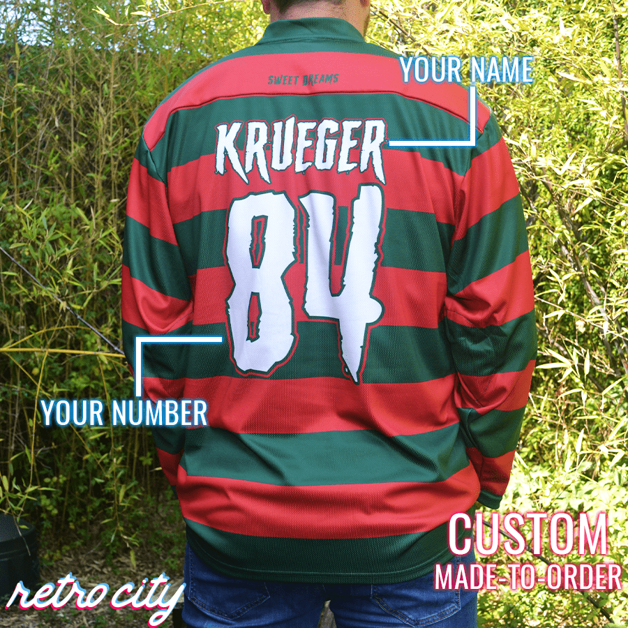 Retro City Threads Elm Street Custom Lace-Up Hockey Jersey - Alternate Angle