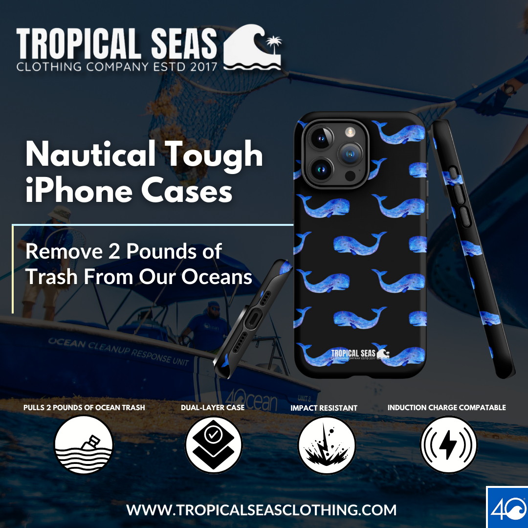 Goodnight Whale Tough Case for iPhone® with dual-layer protection and ocean-inspired design.