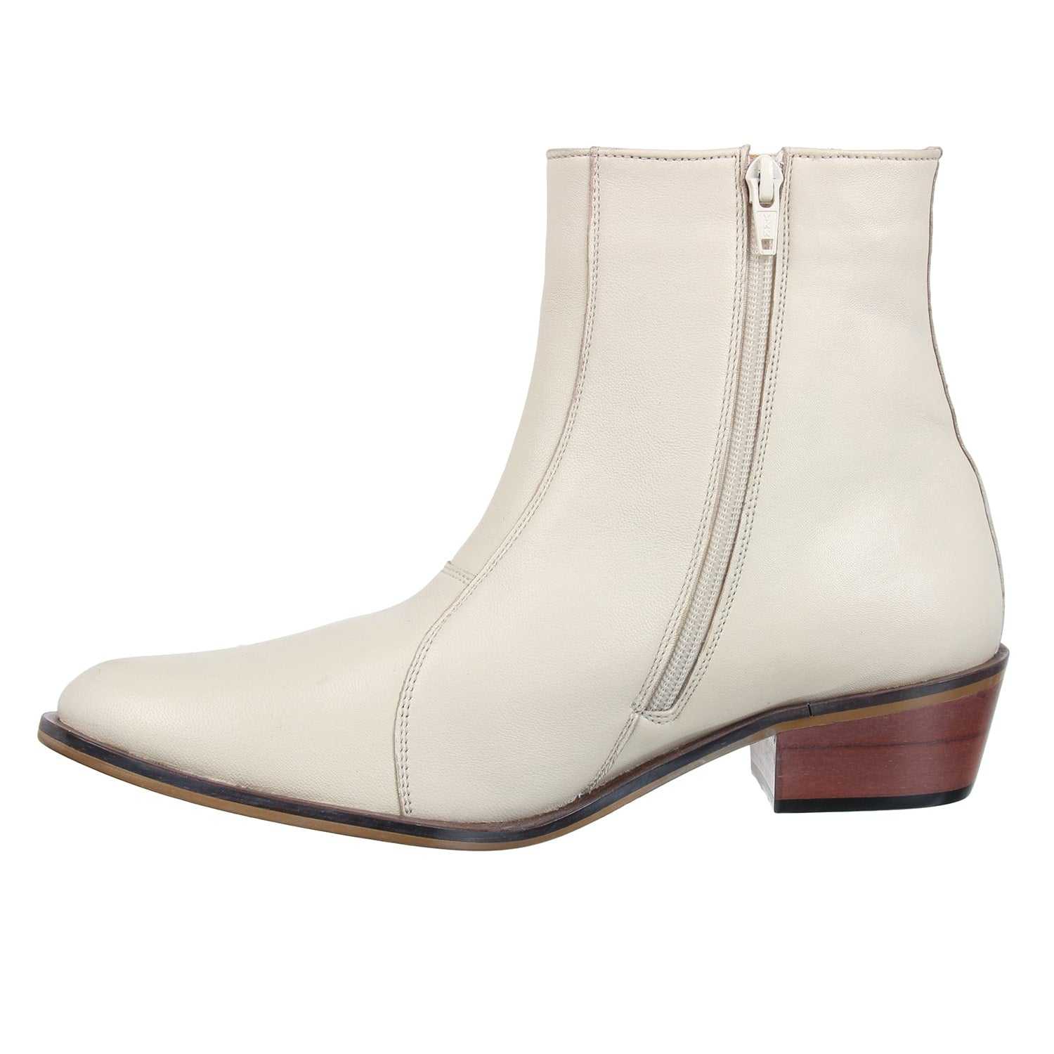 Jazzy Jackman Leather Ankle Length Boots for Men - MENLL