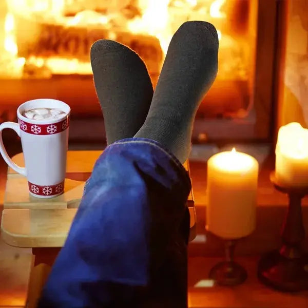 3 Pairs Men Warm Wool Socks Soft Cozy Winter Thermal Socks MENLL