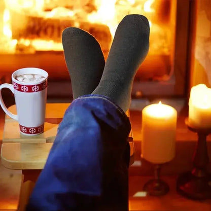 3 Pairs Men Warm Wool Socks Soft Cozy Winter Thermal Socks MENLL