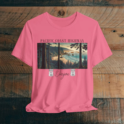 Oregon Coast Highway 101 Pacific Coast Highway Unisex Fit T-shirt PCH Tee