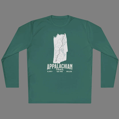 Appalachian Trail White Blaze Unisex Long Sleeve Performance Shirt