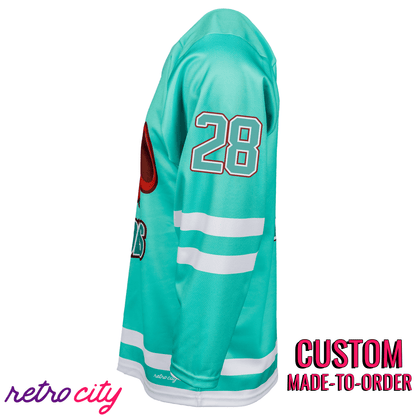 Retro City Threads San Francisco Fog Horns Hockey Jersey - Detail View