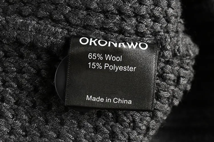 Men's Vintage Wool Cardigan Sweater, Loose Fit Knit, Sapphire Blue, Cozy Casual Wear - MENLL