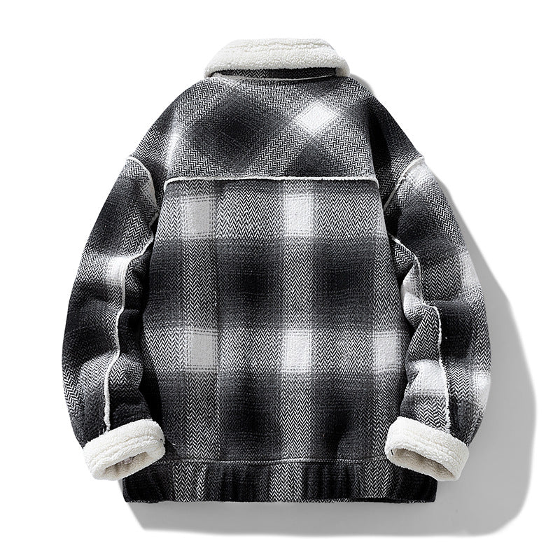 MENLL Short Wool Jacket Men's Casual Outerwear Warm & Stylish