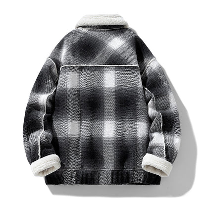 MENLL Short Wool Jacket Men's Casual Outerwear Warm & Stylish