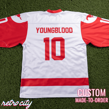 Retro City Threads Dean Youngblood Hamilton Mustangs Custom Hockey Jersey - Full View
