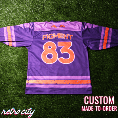 Retro City Threads Dreamfinders Lace-up Hockey Jersey Sweater - Full View