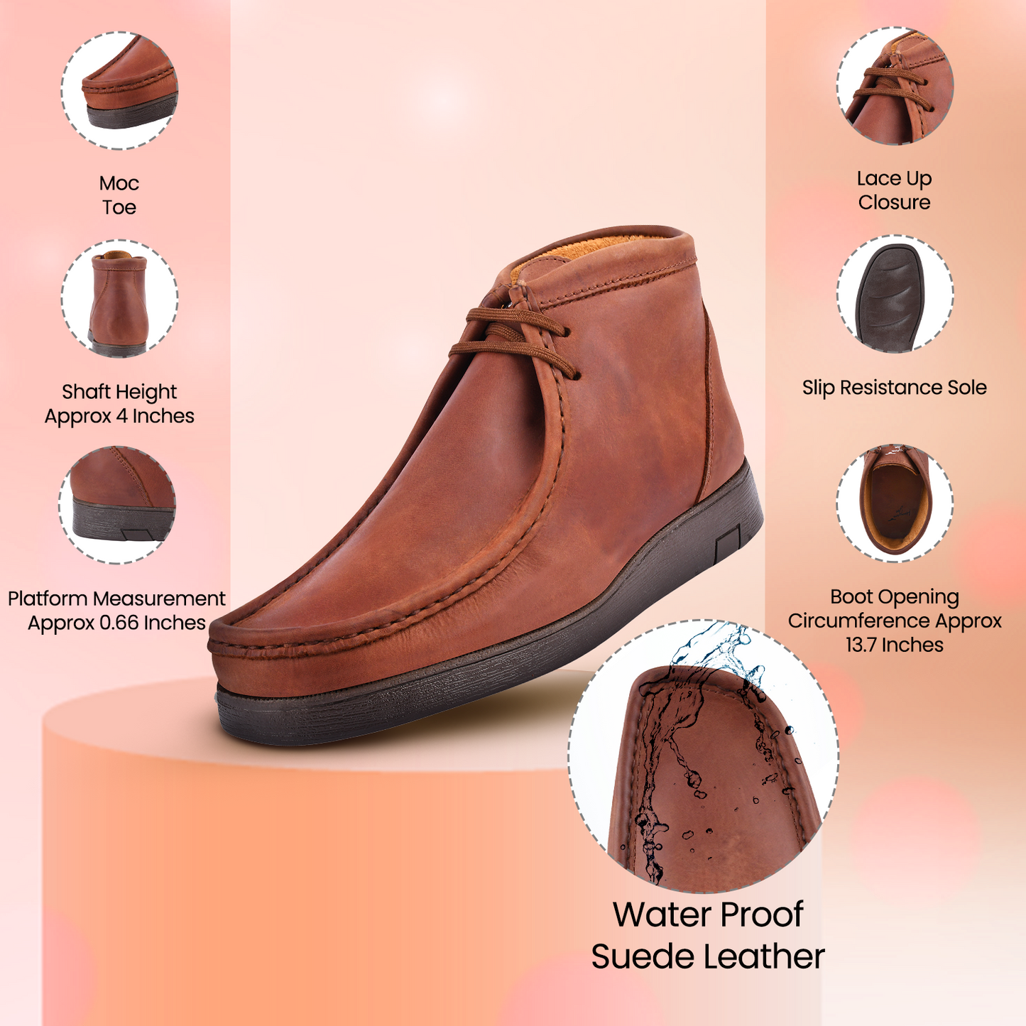 Dresses - HAMARA JOE Colorado Suede Leather Chukka Casual Boots for Me LIBERTYZENO