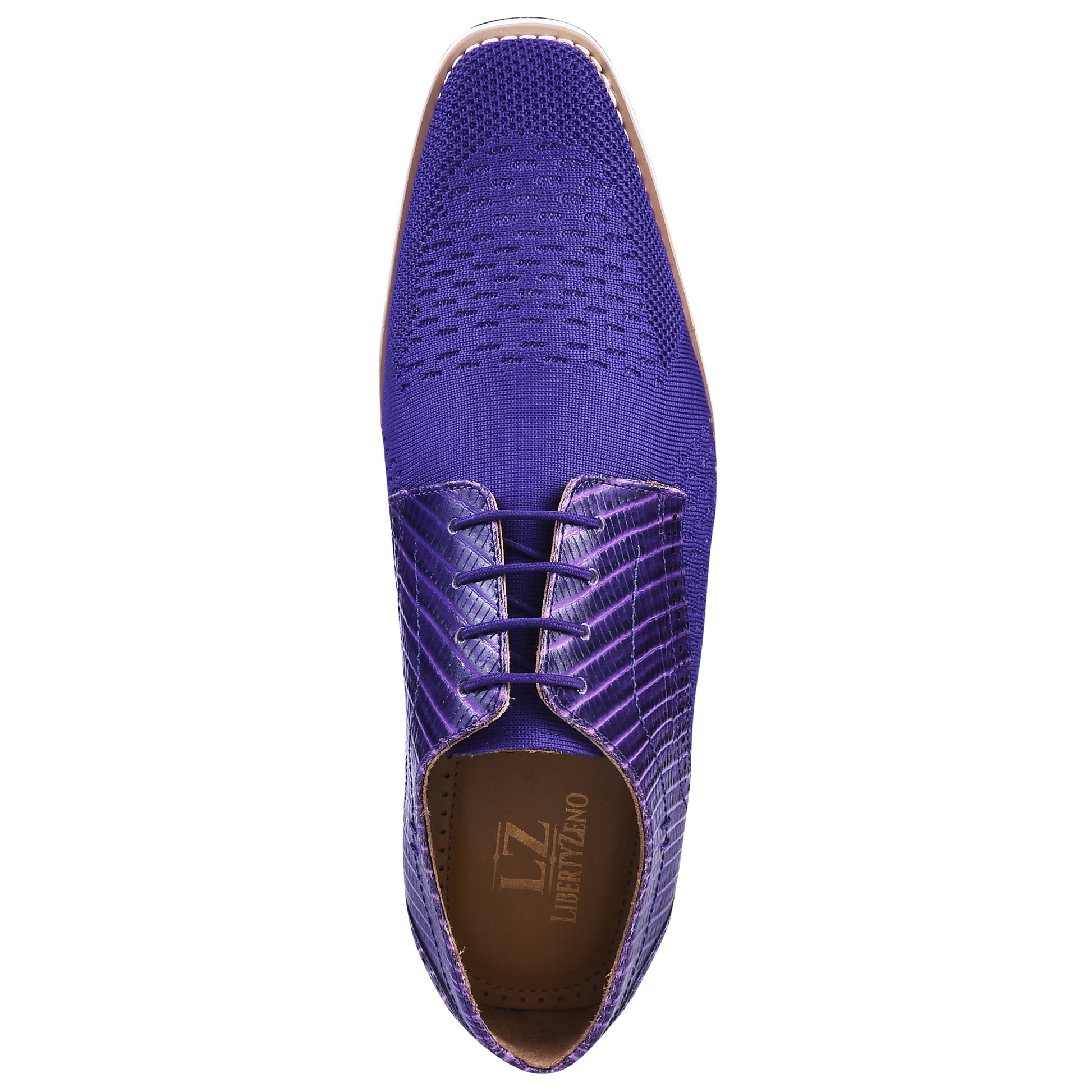 Accessories - Gutta Lizard Print Leather Textile Casual Sneakers LIBERTYZENO