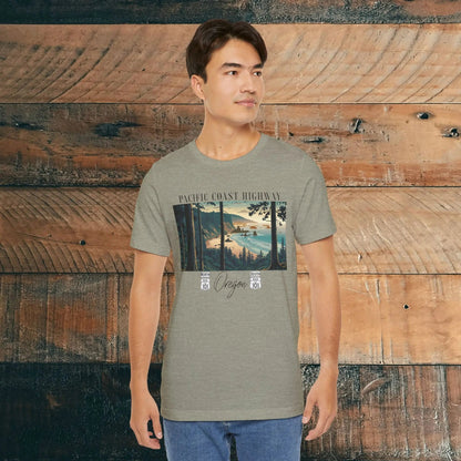 Oregon Coast Highway 101 Pacific Coast Highway Unisex Fit T-shirt PCH Tee