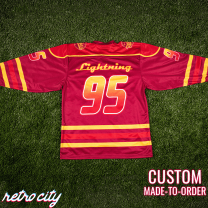 Retro City Threads Rust-eze Radiator Springs Lace-up Hockey Jersey - Full View