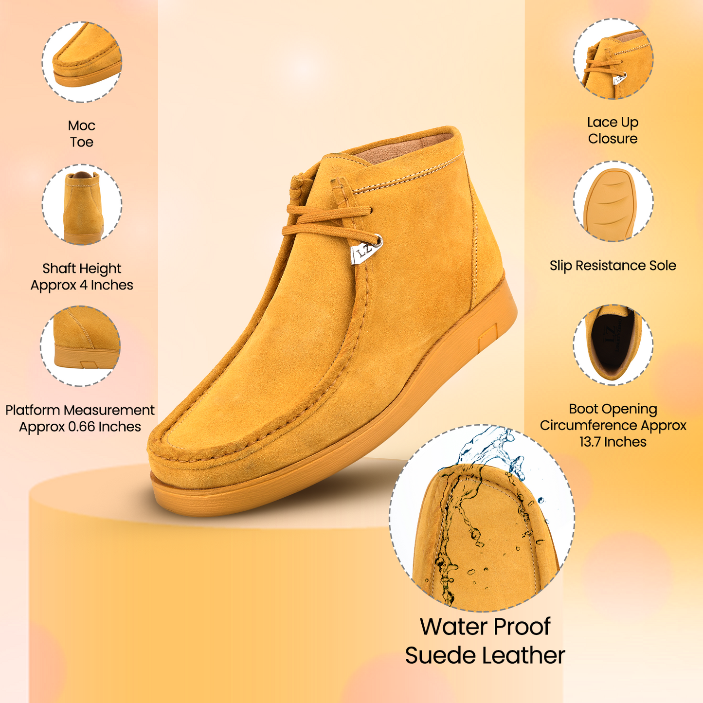 Dresses - HAMARA JOE Colorado Suede Leather Chukka Casual Boots for Me LIBERTYZENO