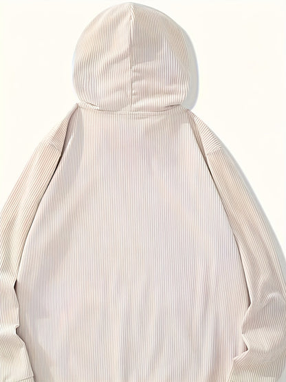 MENLL Jacquard Hoodie Unisex Casual Streetwear Pullover Soft & Comfy