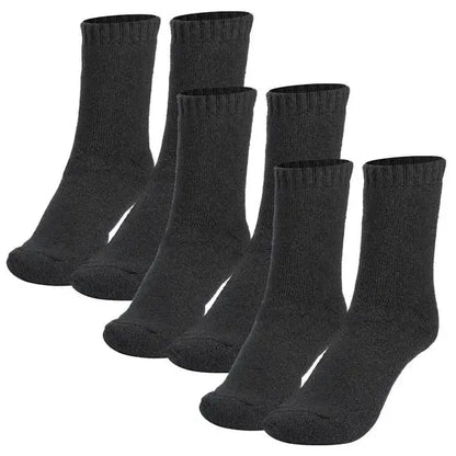 3 Pairs Men Warm Wool Socks Soft Cozy Winter Thermal Socks MENLL