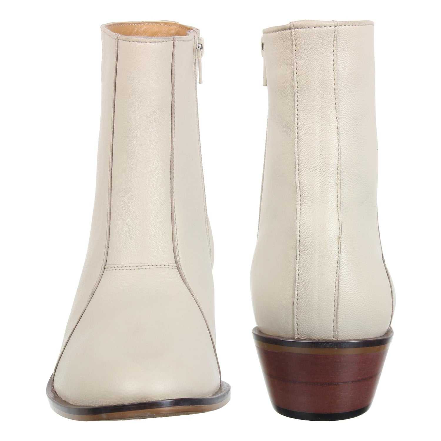 Jazzy Jackman Leather Ankle Length Boots for Men - MENLL