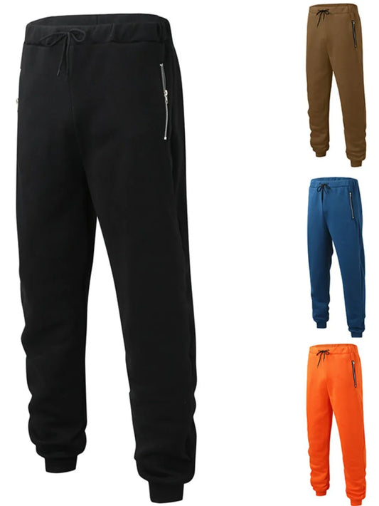 Men's full size drawstring pants with pockets in multiple colors.